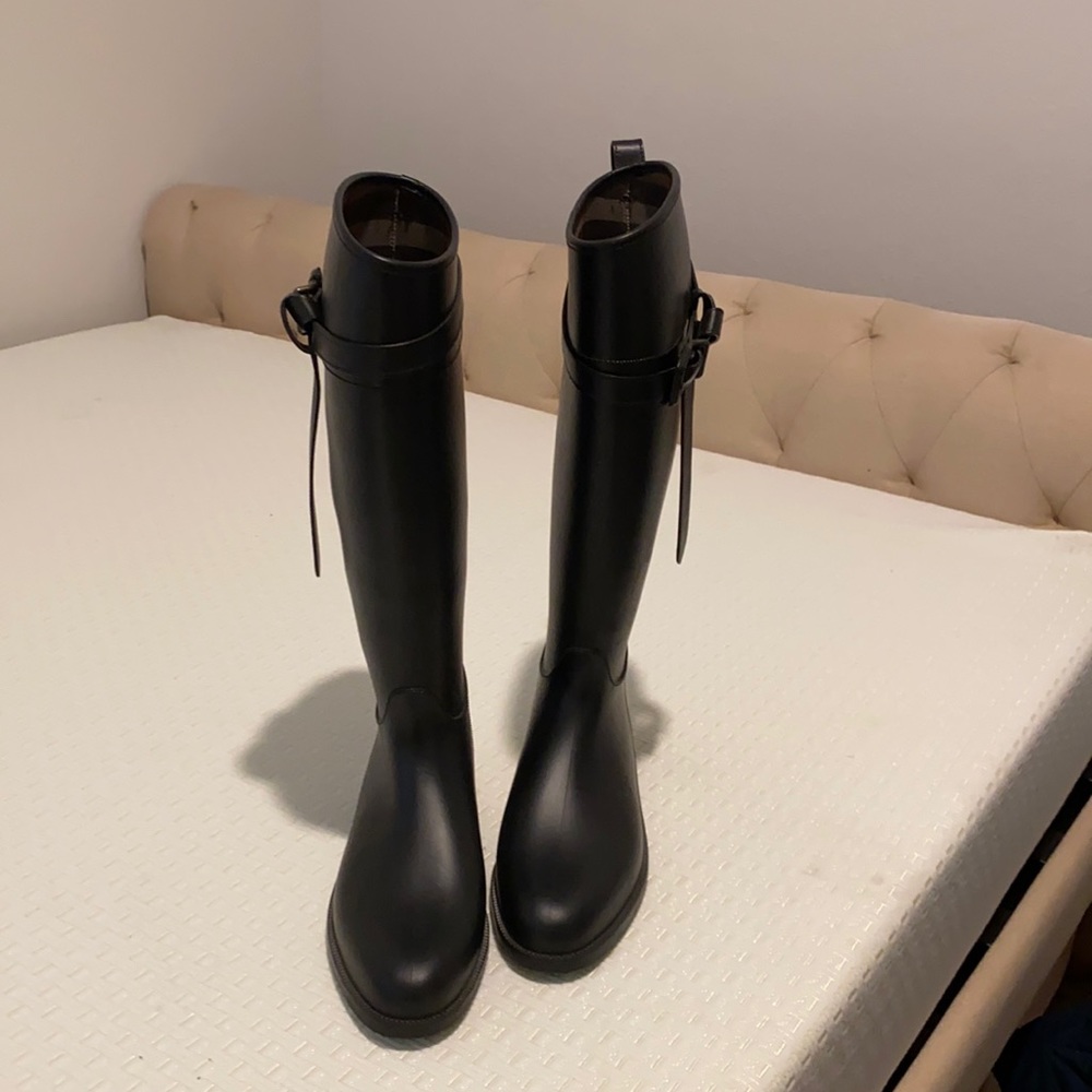 Burberry Tall Black Rainboots